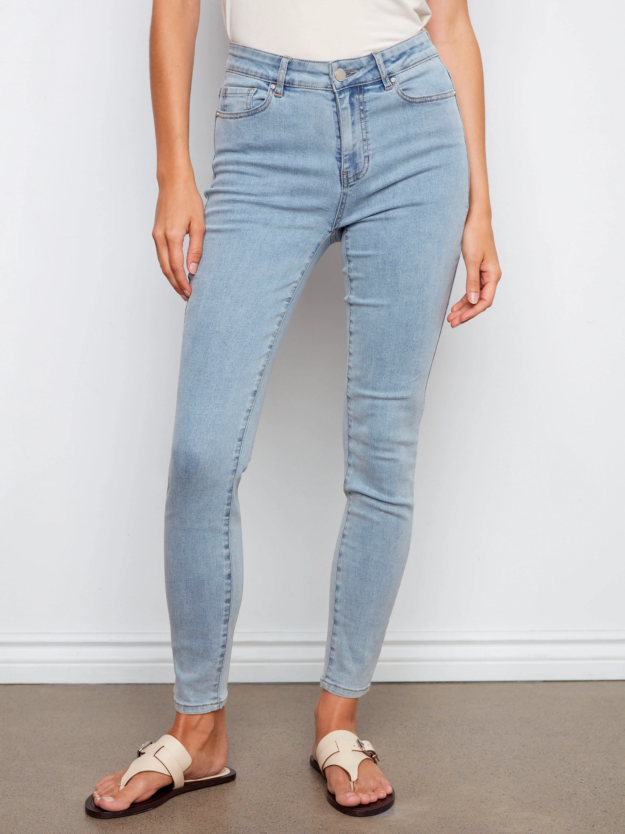 Carine Skinny Jeans - Light Blue - Image 6