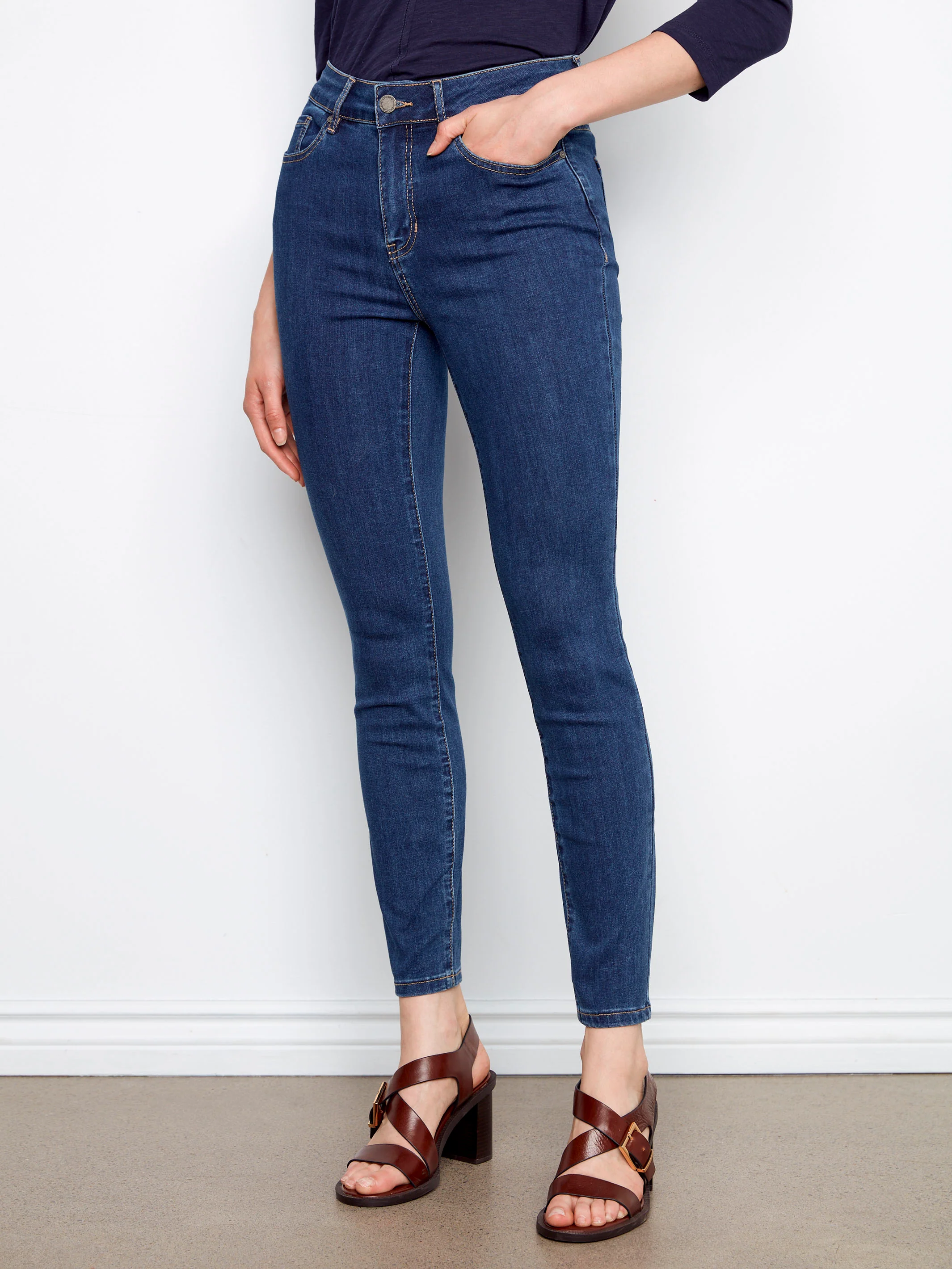 Carine Skinny Jeans - Indigo - Image 8