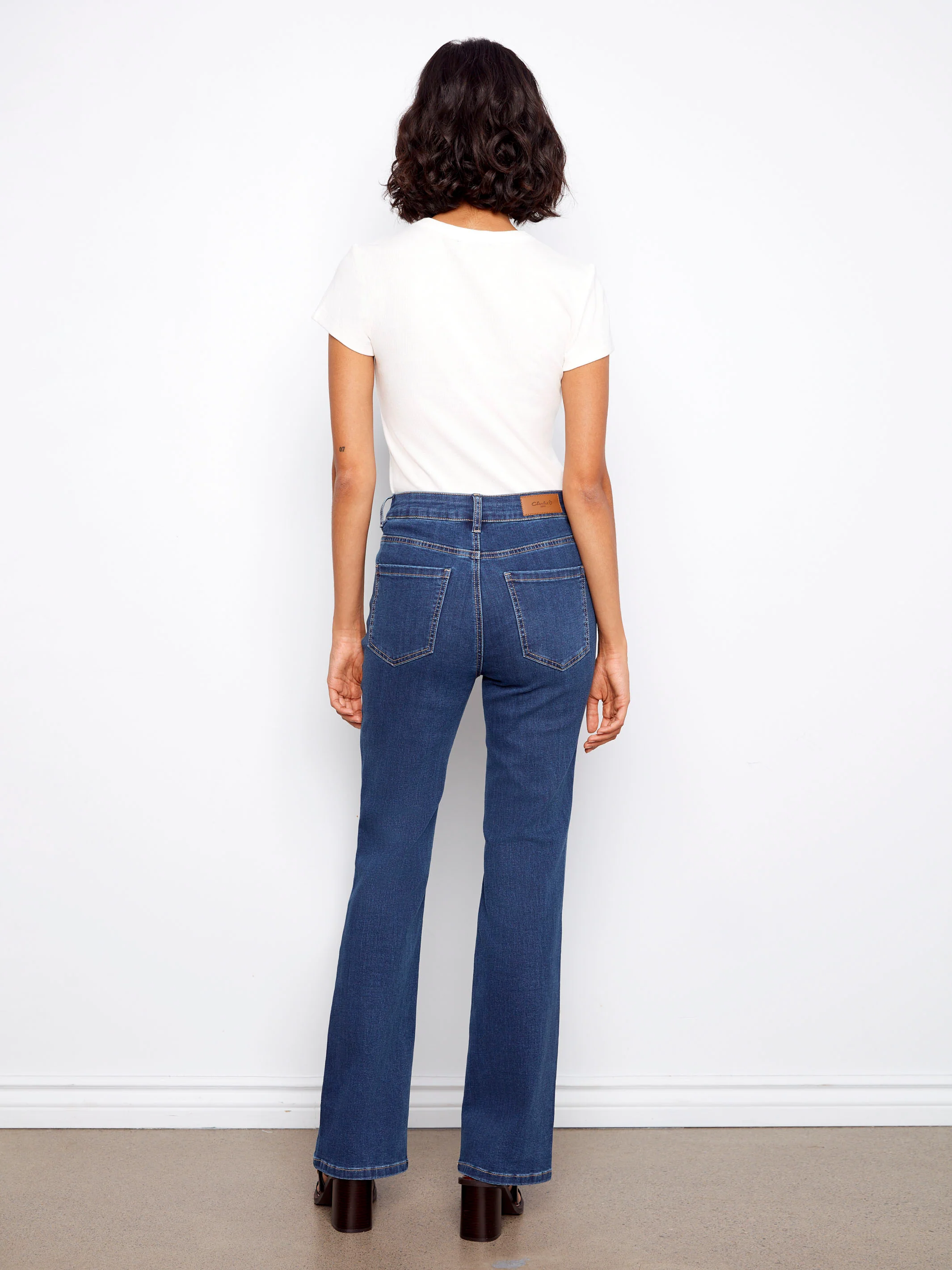 Celine Flare Leg Jeans - Indigo - Image 4