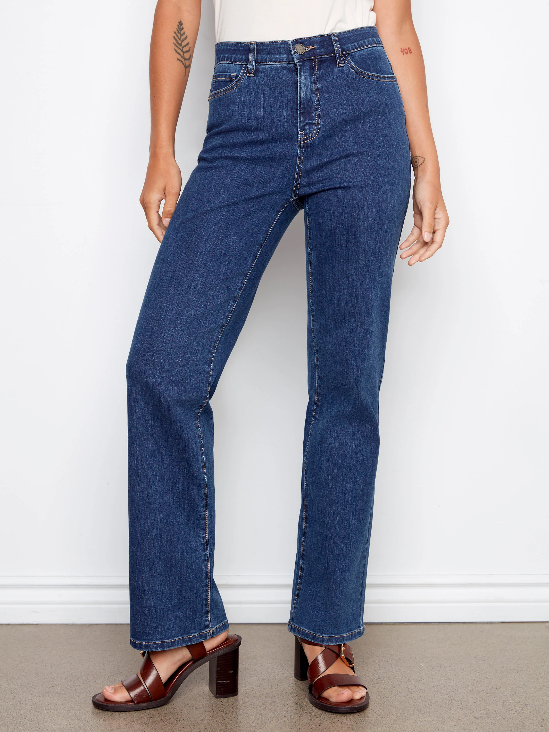 Charlotte Straight Leg Jeans - Indigo - Image 6
