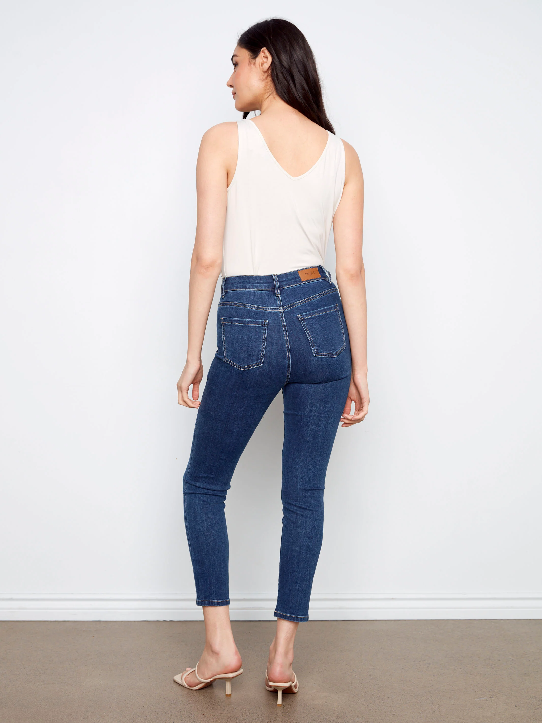 Claudia Slim Leg Jeans - Indigo - Image 4
